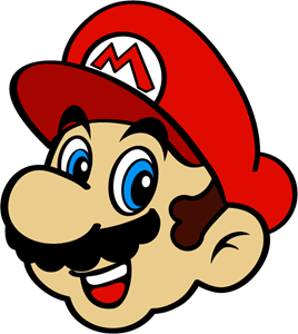 Logo cabeça do Mario Bros